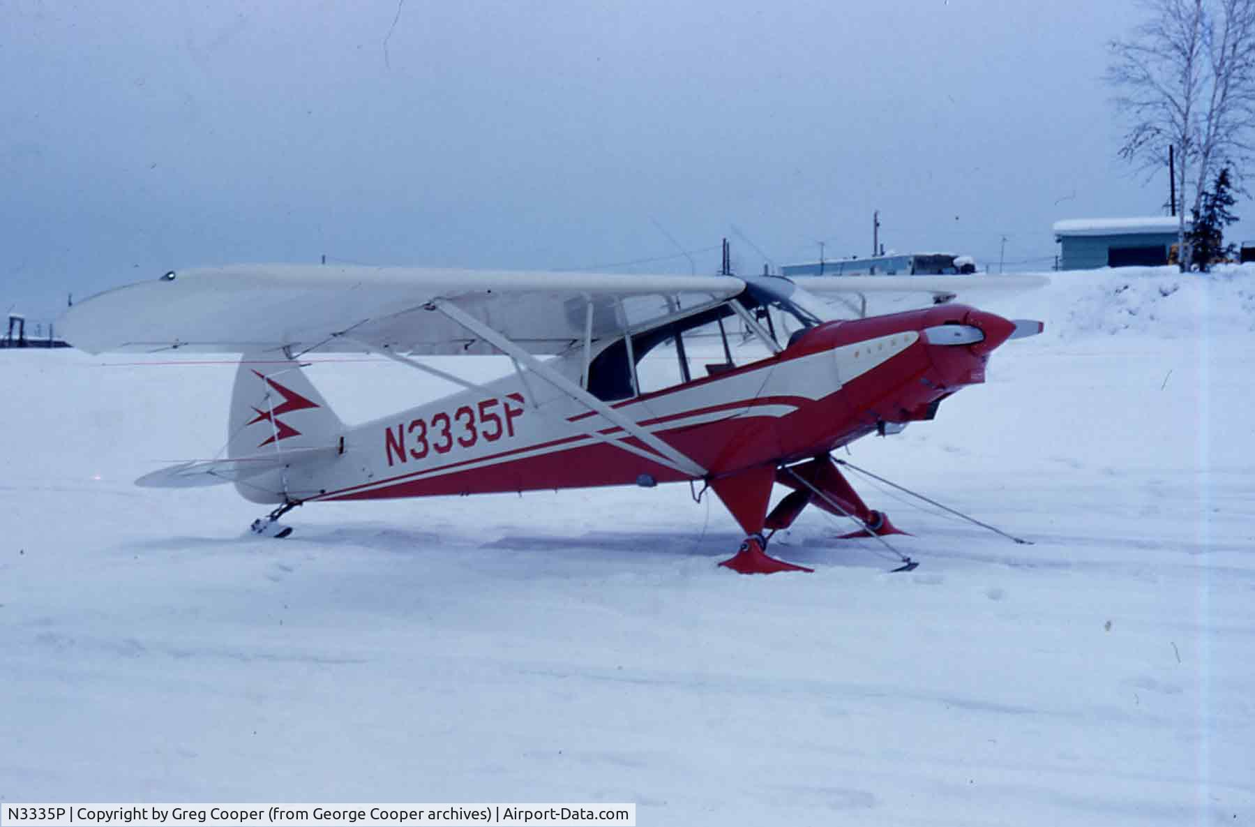 N3335P, 1958 Piper PA-18-150 Super Cub C/N 18-6770, N3335P in Fairbanks, AK circa late 1950s early 1960s. Owned then by George Cooper of Fairbanks.