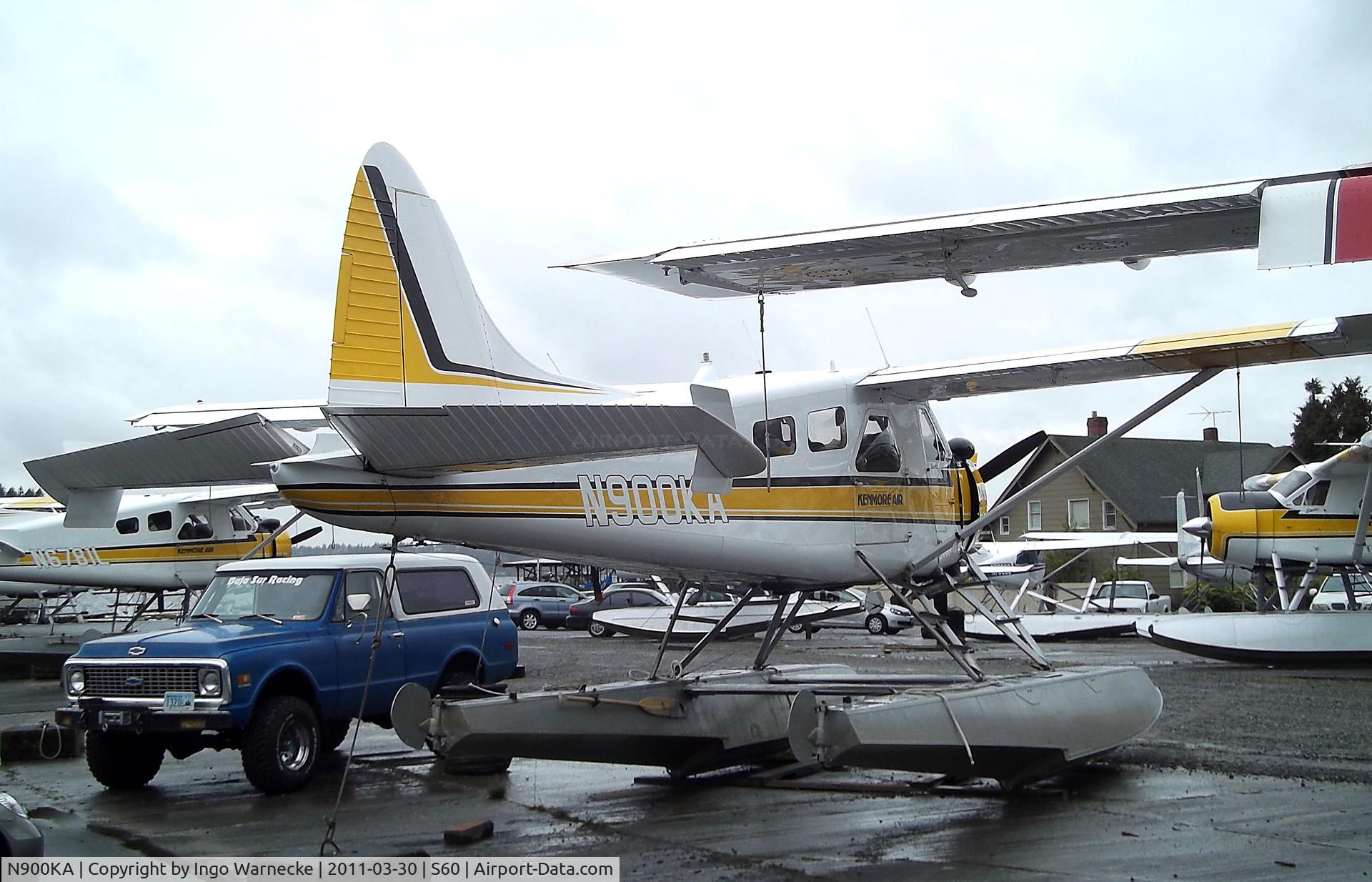 N900KA, 1967 De Havilland Canada DHC-2 Beaver Mk.I (L20A) C/N 1676, De Havilland Canada DHC-2 Beaver Mk. I on floats at Kenmore Air Harbor, Kenmore WA