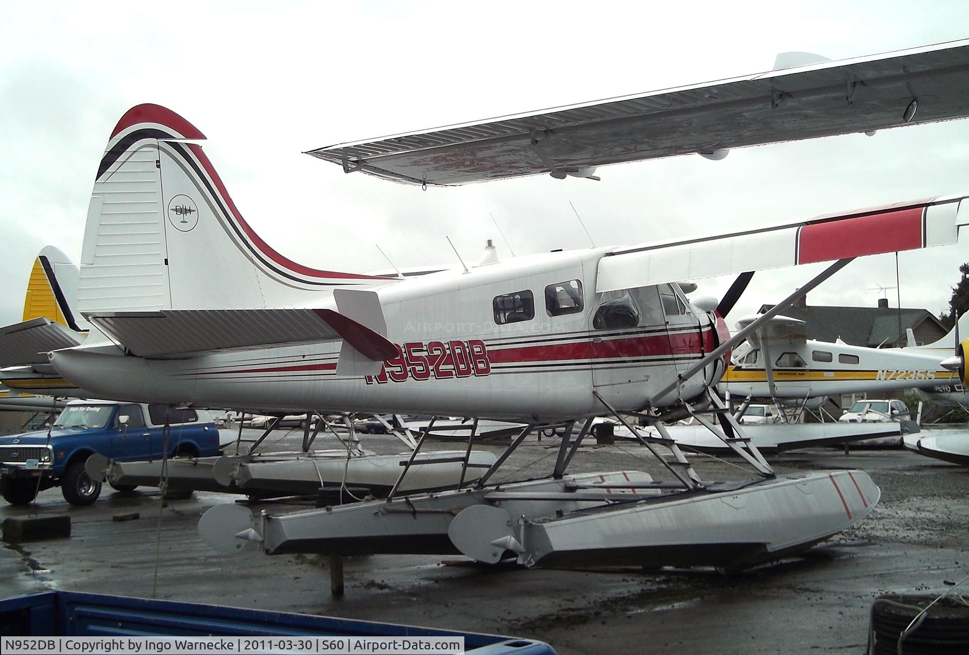 N952DB, De Havilland Canada DHC-2 Beaver Mk.1 C/N 237, De Havilland Canada DHC-2 Beaver Mk. I on floats at Kenmore Air Harbor, Kenmore WA