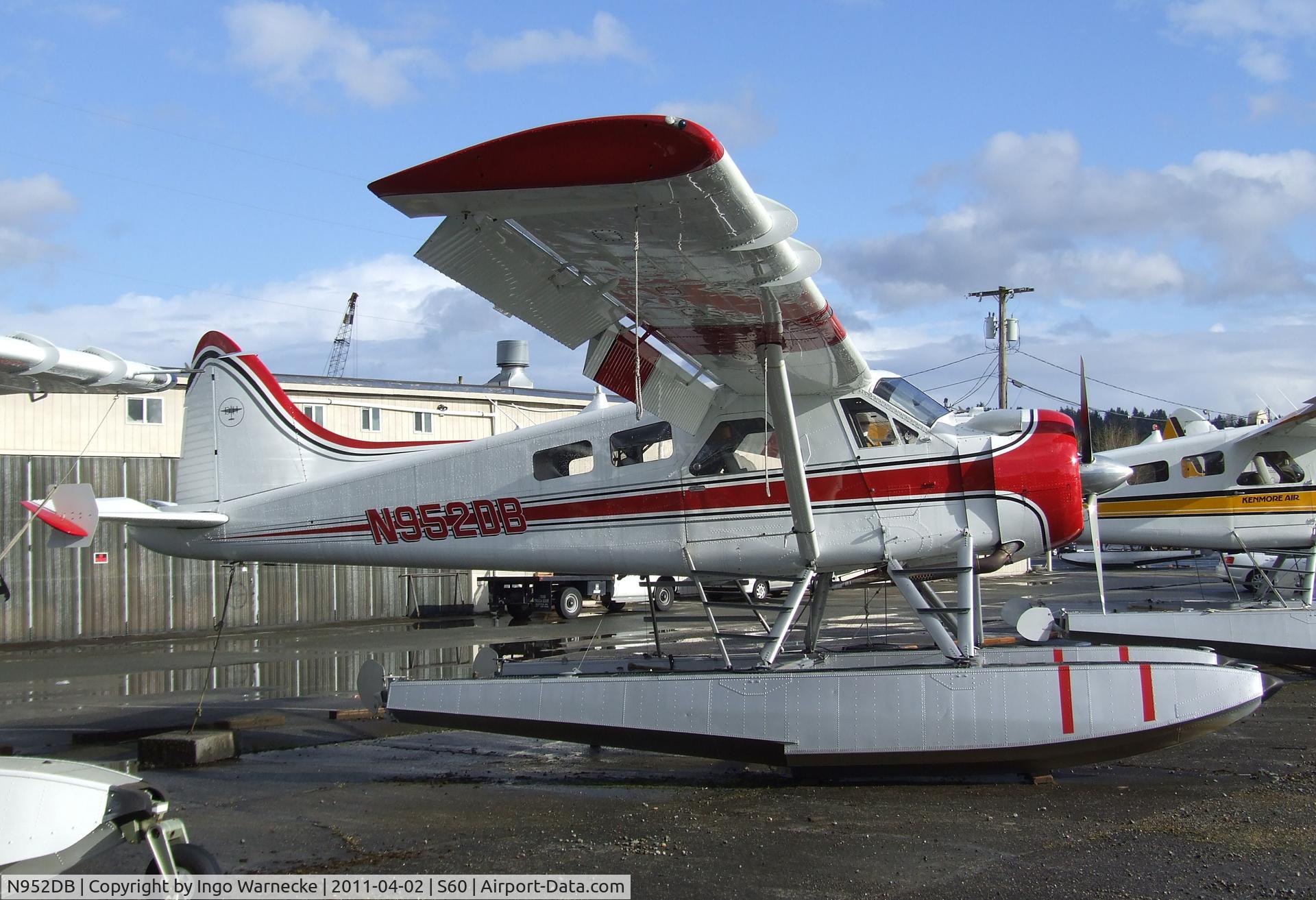 N952DB, De Havilland Canada DHC-2 Beaver Mk.1 C/N 237, De Havilland Canada DHC-2 Beaver Mk. I on floats at Kenmore Air Harbor, Kenmore WA