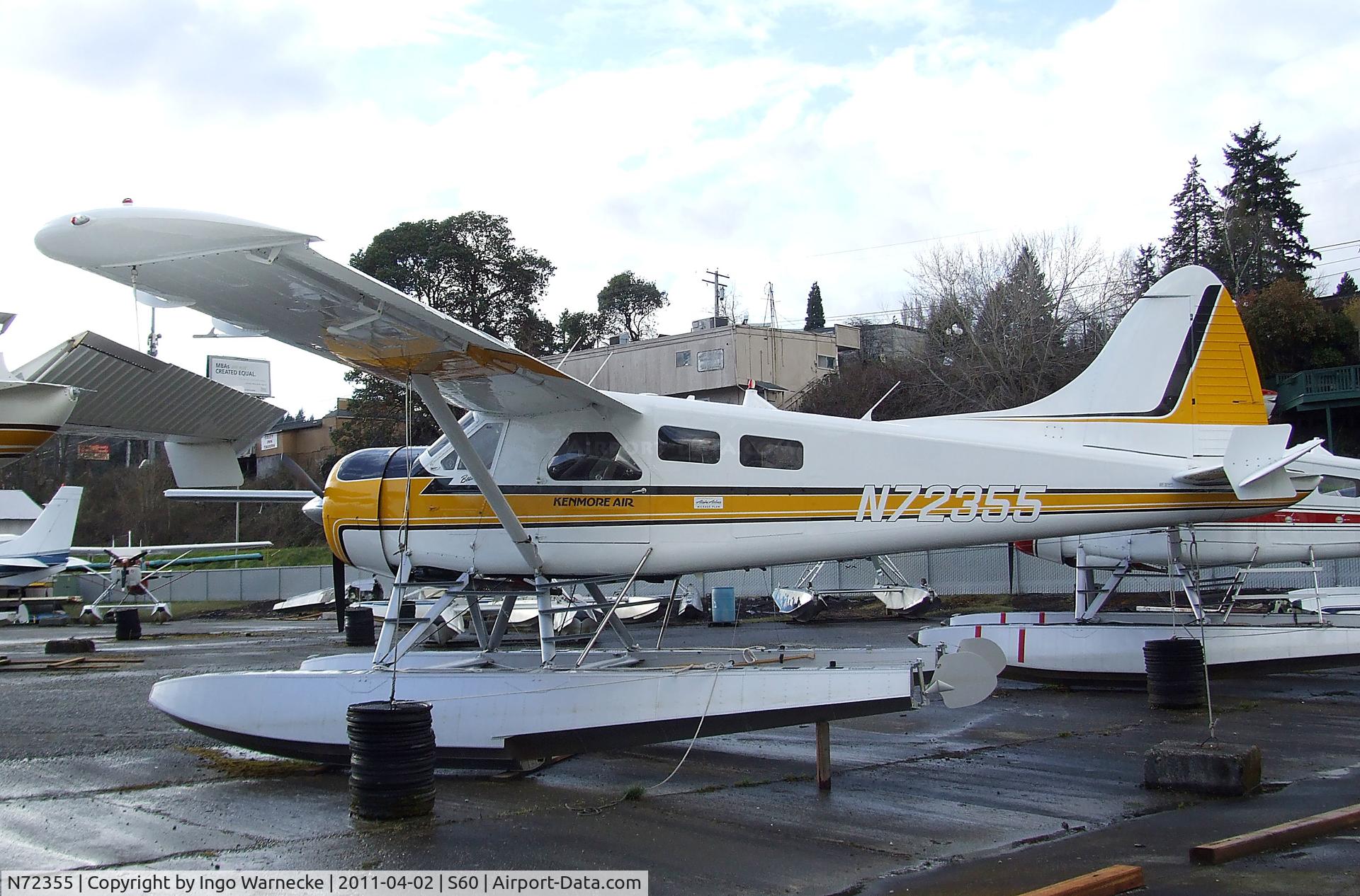 N72355, 1957 De Havilland Canada U-6A Beaver C/N 1164, De Havilland Canada DHC-2 Beaver Mk. I on floats at Kenmore Air Harbor, Kenmore WA