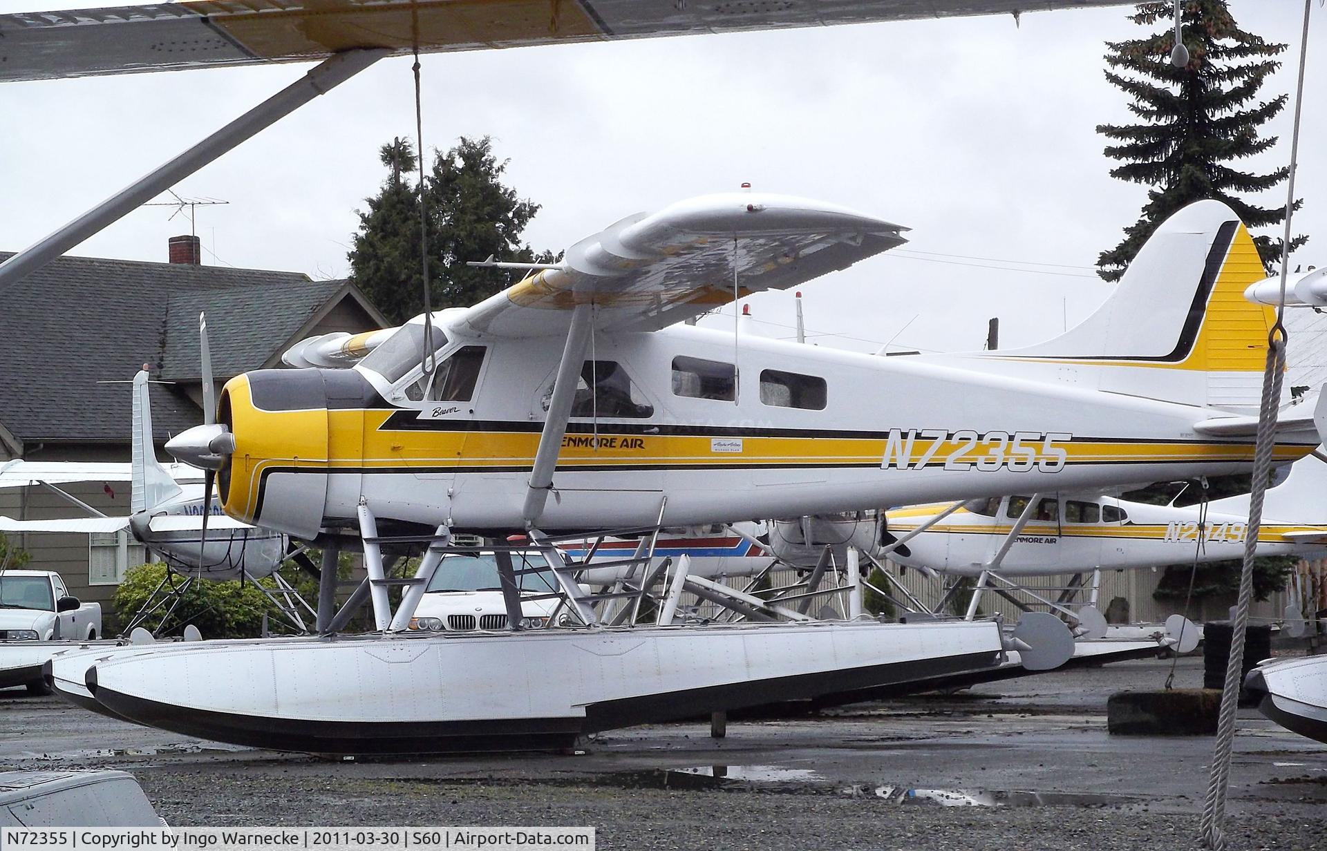 N72355, 1957 De Havilland Canada U-6A Beaver C/N 1164, De Havilland Canada DHC-2 Beaver Mk. I on floats at Kenmore Air Harbor, Kenmore WA