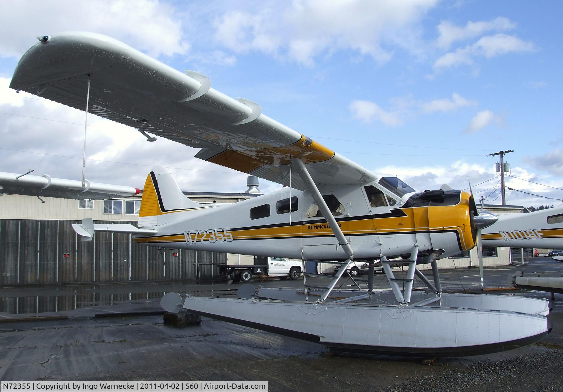 N72355, 1957 De Havilland Canada U-6A Beaver C/N 1164, De Havilland Canada DHC-2 Beaver Mk. I on floats at Kenmore Air Harbor, Kenmore WA