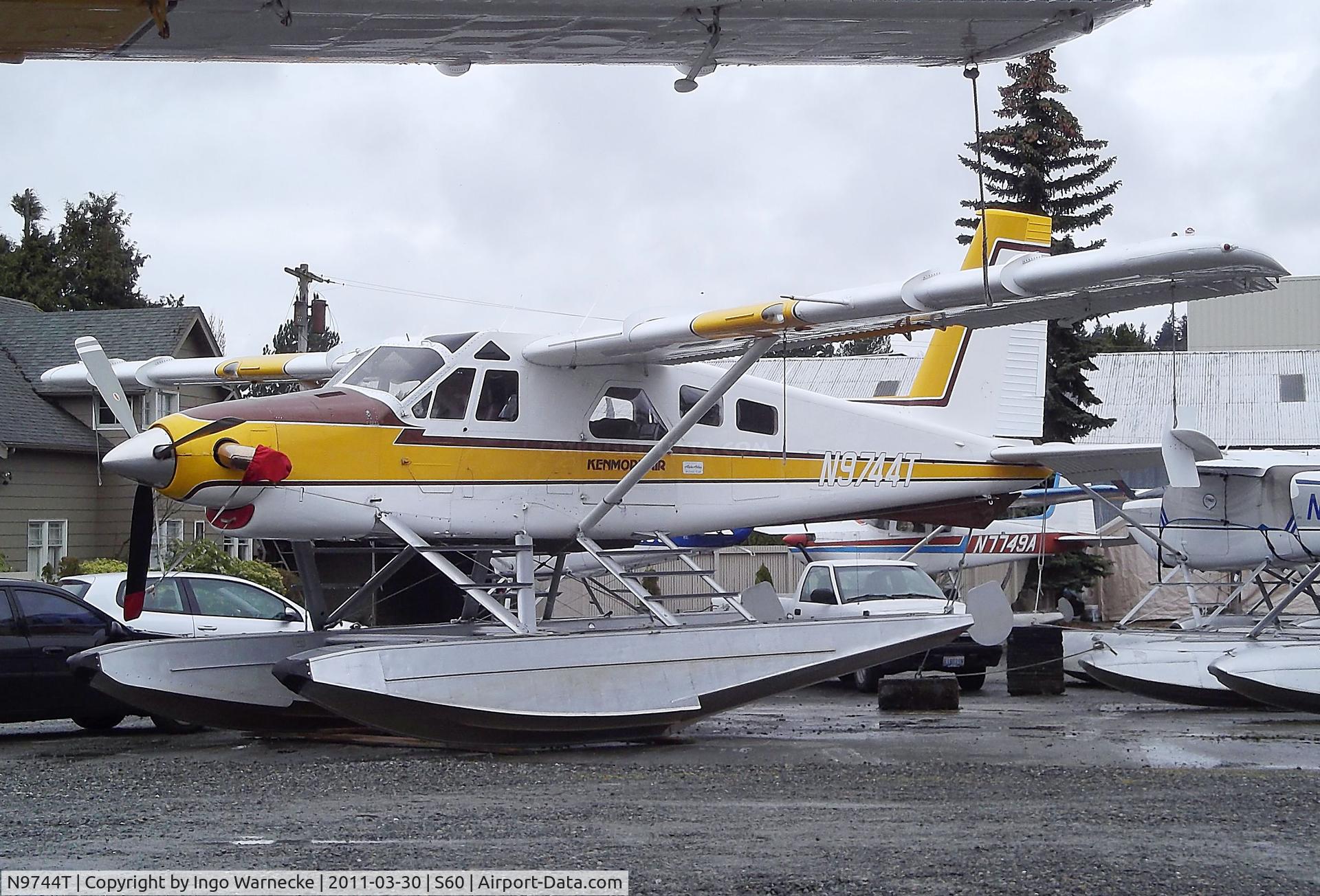 N9744T, 1968 De Havilland Canada DHC-2 Beaver Mk.3 C/N 1692, De Havilland Canada DHC-2 Turbo-Beaver Mk. III on floats at Kenmore Air Harbor, Kenmore WA