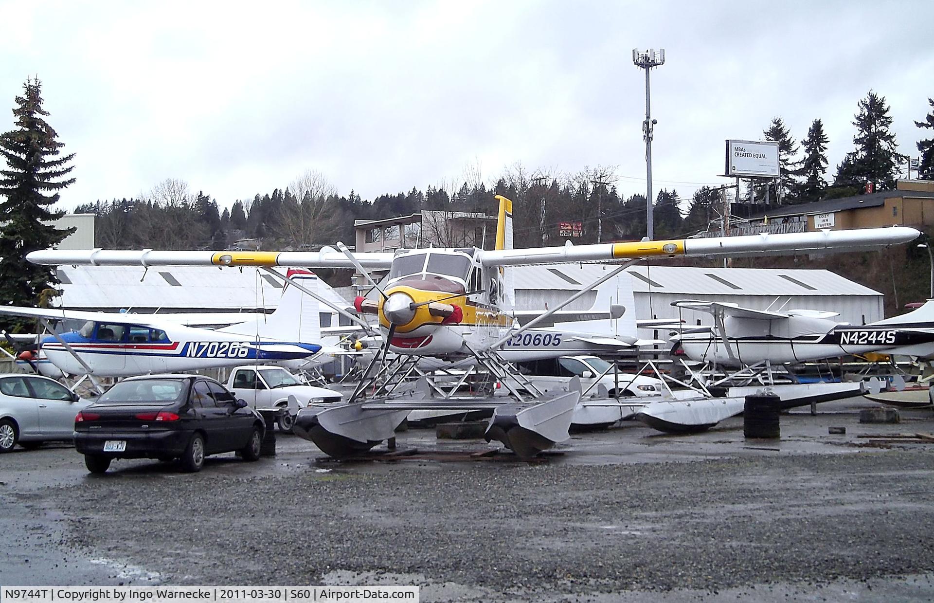 N9744T, 1968 De Havilland Canada DHC-2 Beaver Mk.3 C/N 1692, De Havilland Canada DHC-2 Turbo-Beaver Mk. III on floats at Kenmore Air Harbor, Kenmore WA