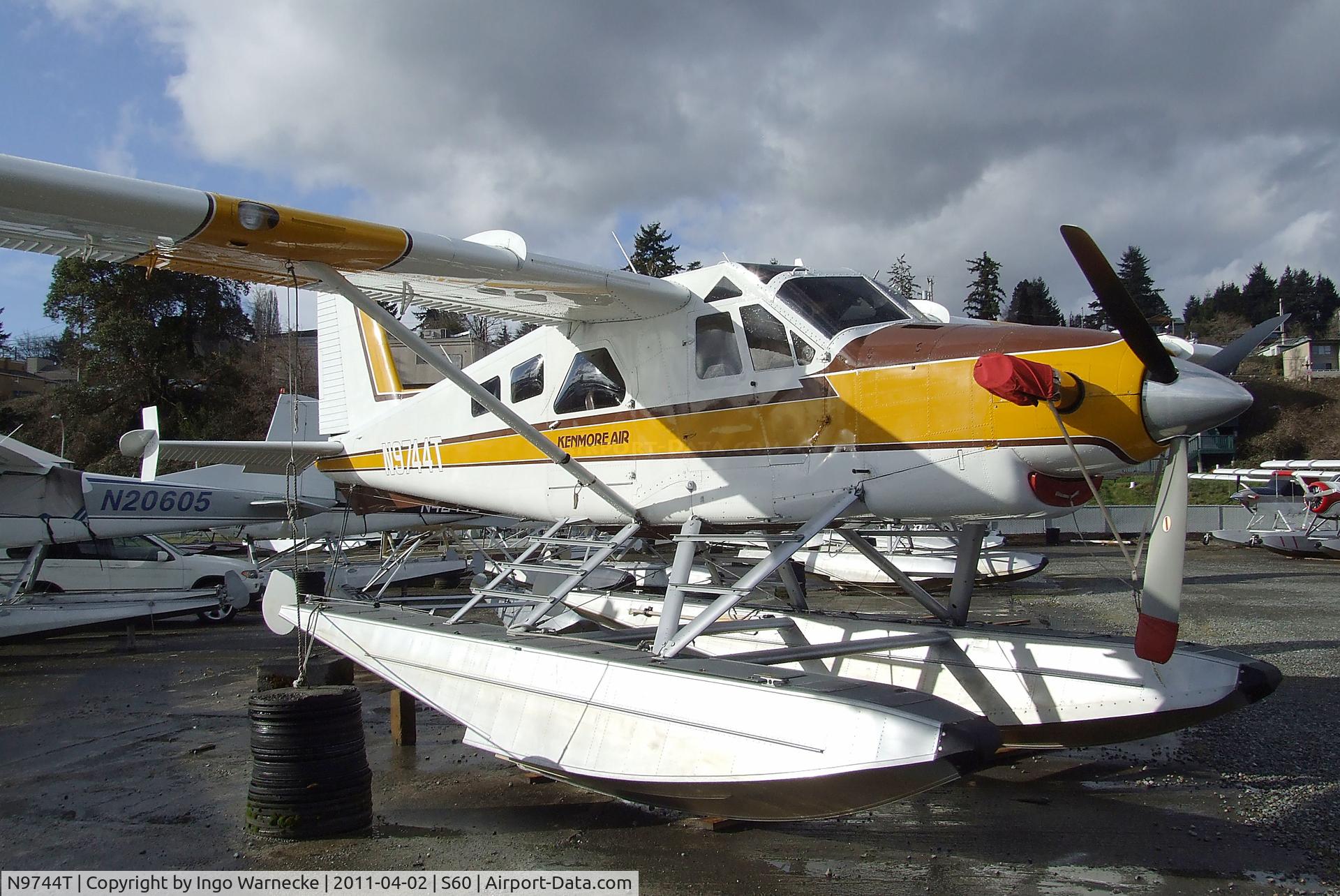 N9744T, 1968 De Havilland Canada DHC-2 Beaver Mk.3 C/N 1692, De Havilland Canada DHC-2 Turbo-Beaver Mk. III on floats at Kenmore Air Harbor, Kenmore WA