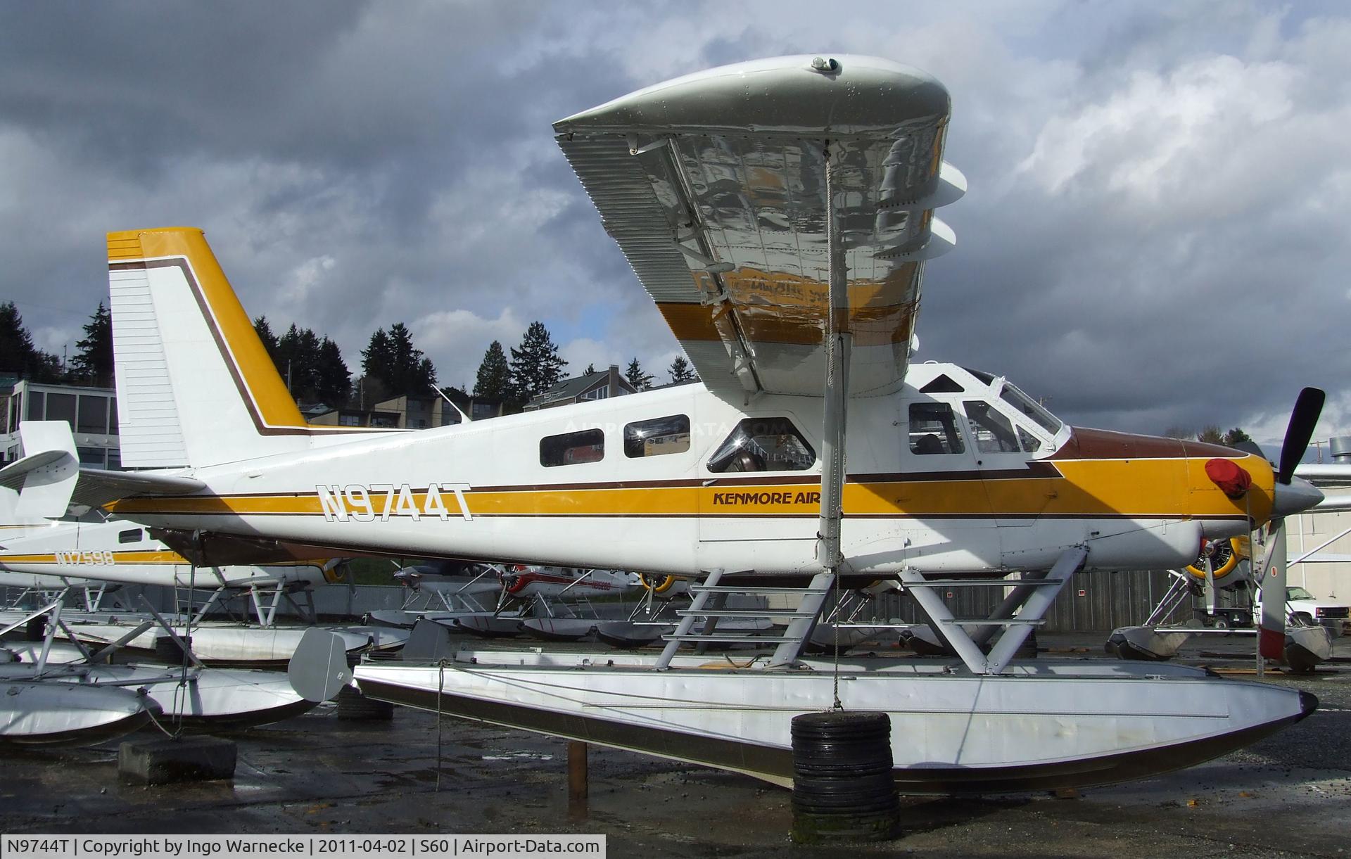 N9744T, 1968 De Havilland Canada DHC-2 Beaver Mk.3 C/N 1692, De Havilland Canada DHC-2 Turbo-Beaver Mk. III on floats at Kenmore Air Harbor, Kenmore WA