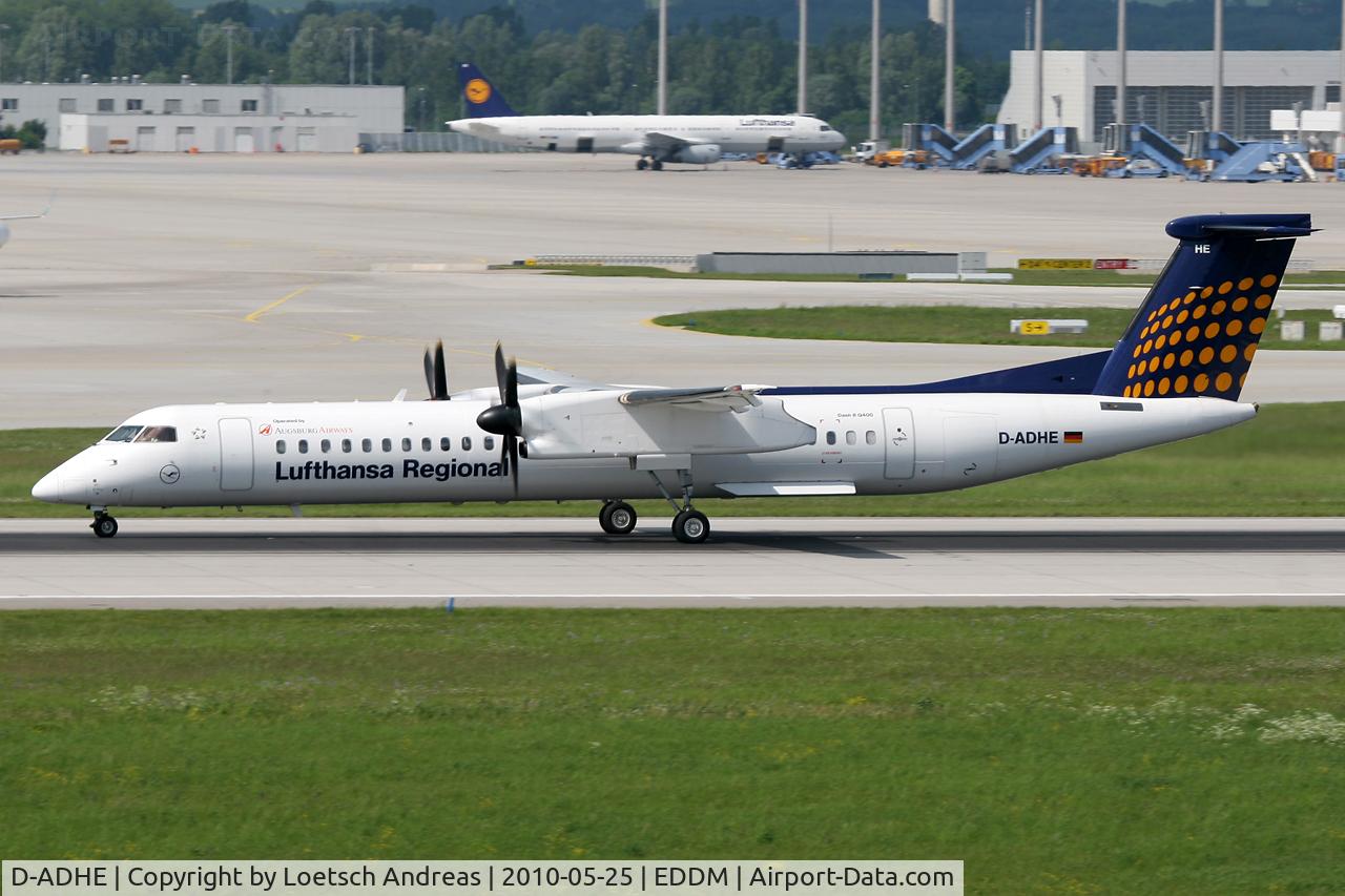 D-ADHE, 2002 De Havilland Canada DHC-8-402Q Dash 8 C/N 4066, DLH Regional / Augsburg Airways