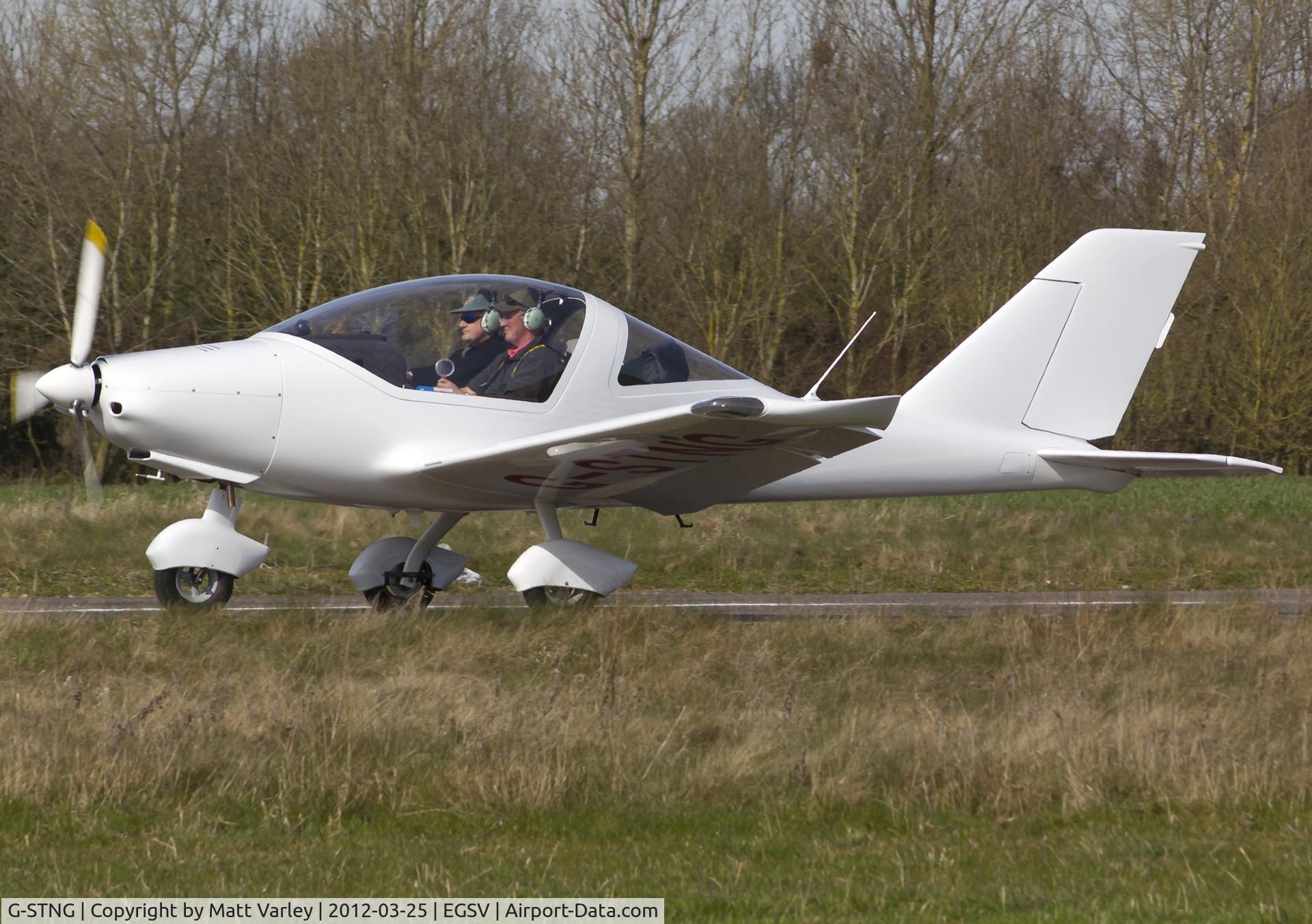 G-STNG, 2011 TL Ultralight TL-2000UK Sting Carbon C/N LAA 347-14789, Departing the fly in.
