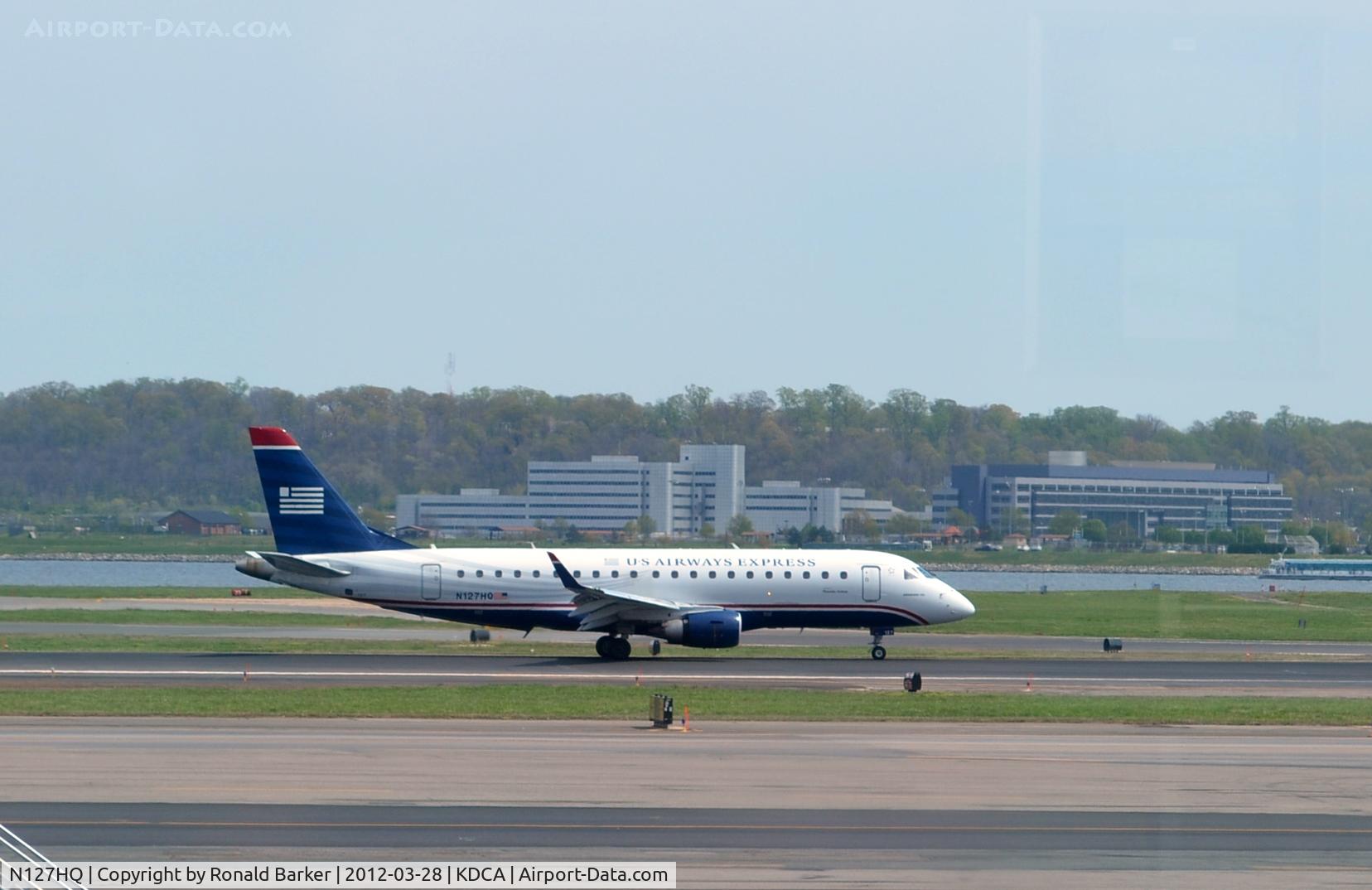 N127HQ, 2008 Embraer 175LR (ERJ-170-200LR) C/N 17000206, Landing DCA