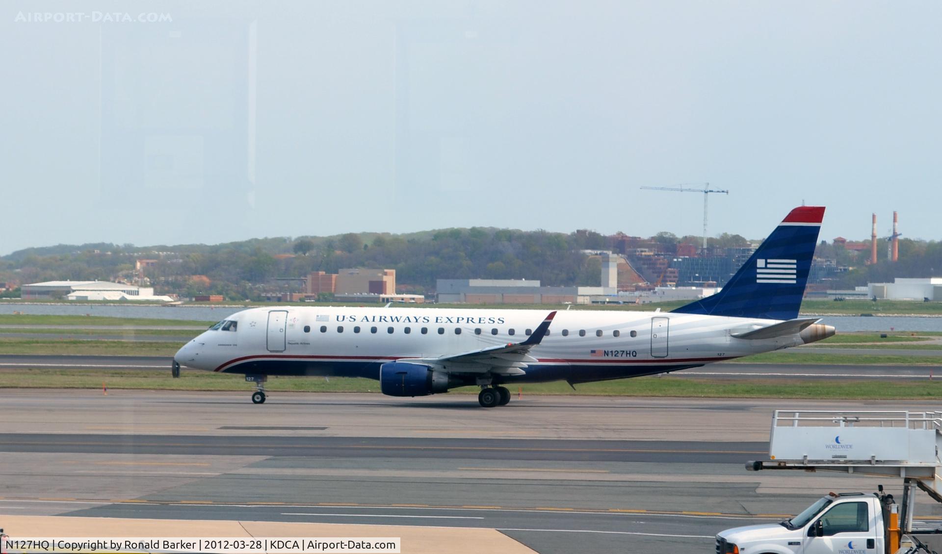 N127HQ, 2008 Embraer 175LR (ERJ-170-200LR) C/N 17000206, Taxi DCA