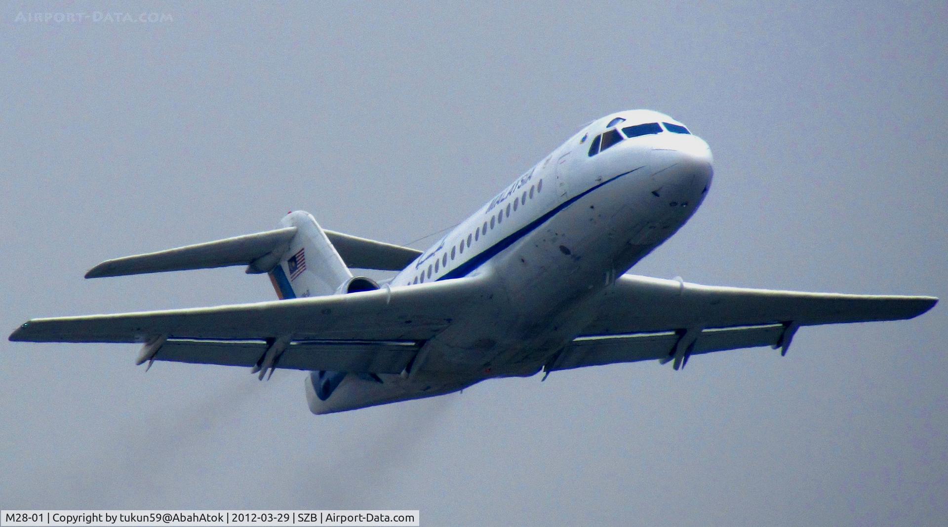 M28-01, 1975 Fokker F.28-1000 Fellowship C/N 11088, Royal Malaysian Air Force