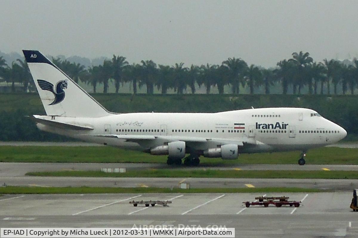 EP-IAD, 1979 Boeing 747SP-86 C/N 21758, At Kuala Lumpur