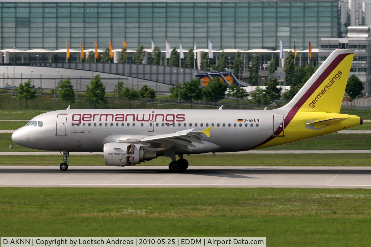 D-AKNN, 1999 Airbus A319-112 C/N 1136, Germanwings