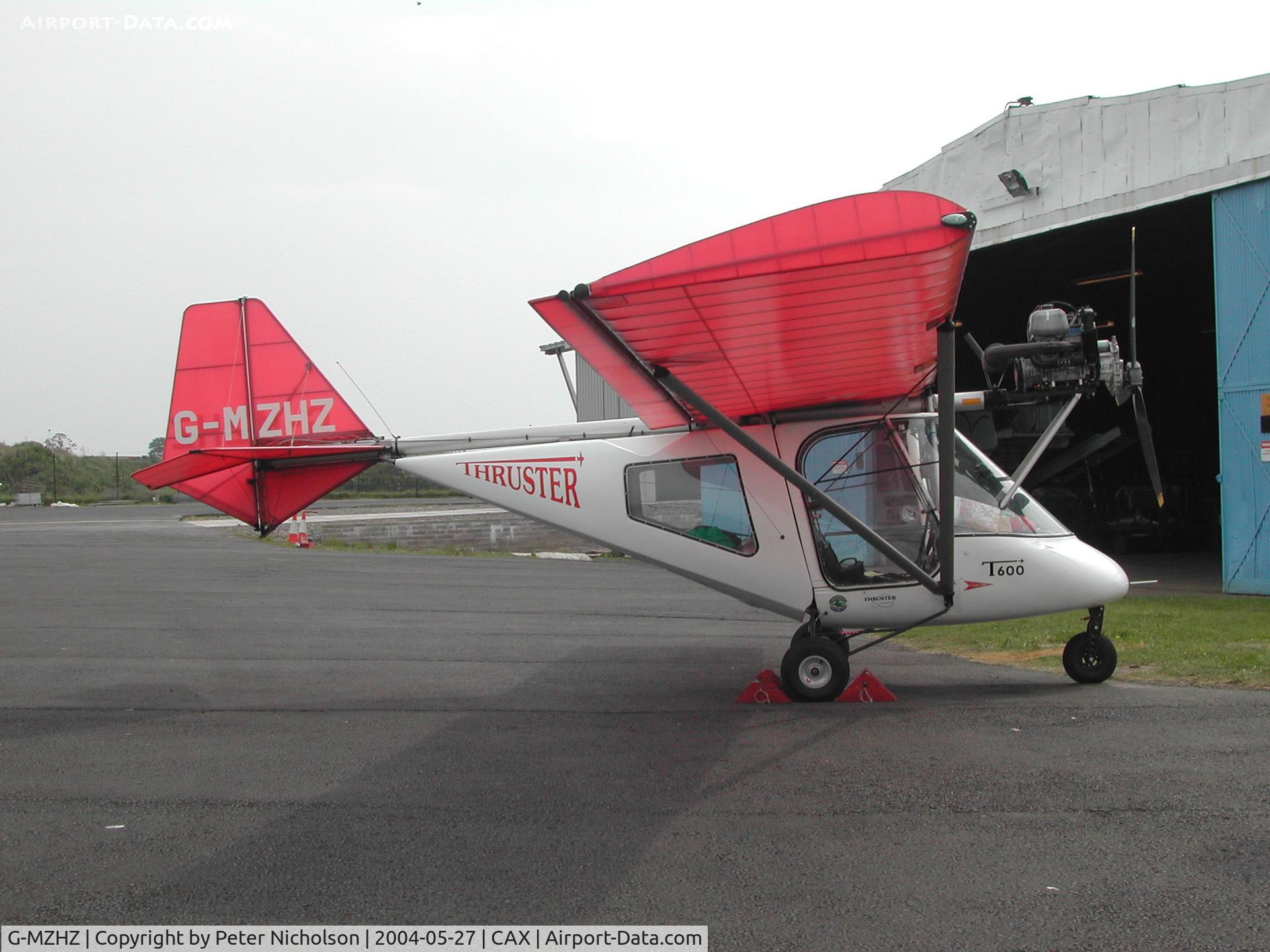 G-MZHZ, 1998 Thruster T600N C/N 9077-T600N-014, Thruster T600N as seen at Carlisle Airport in May 2004.