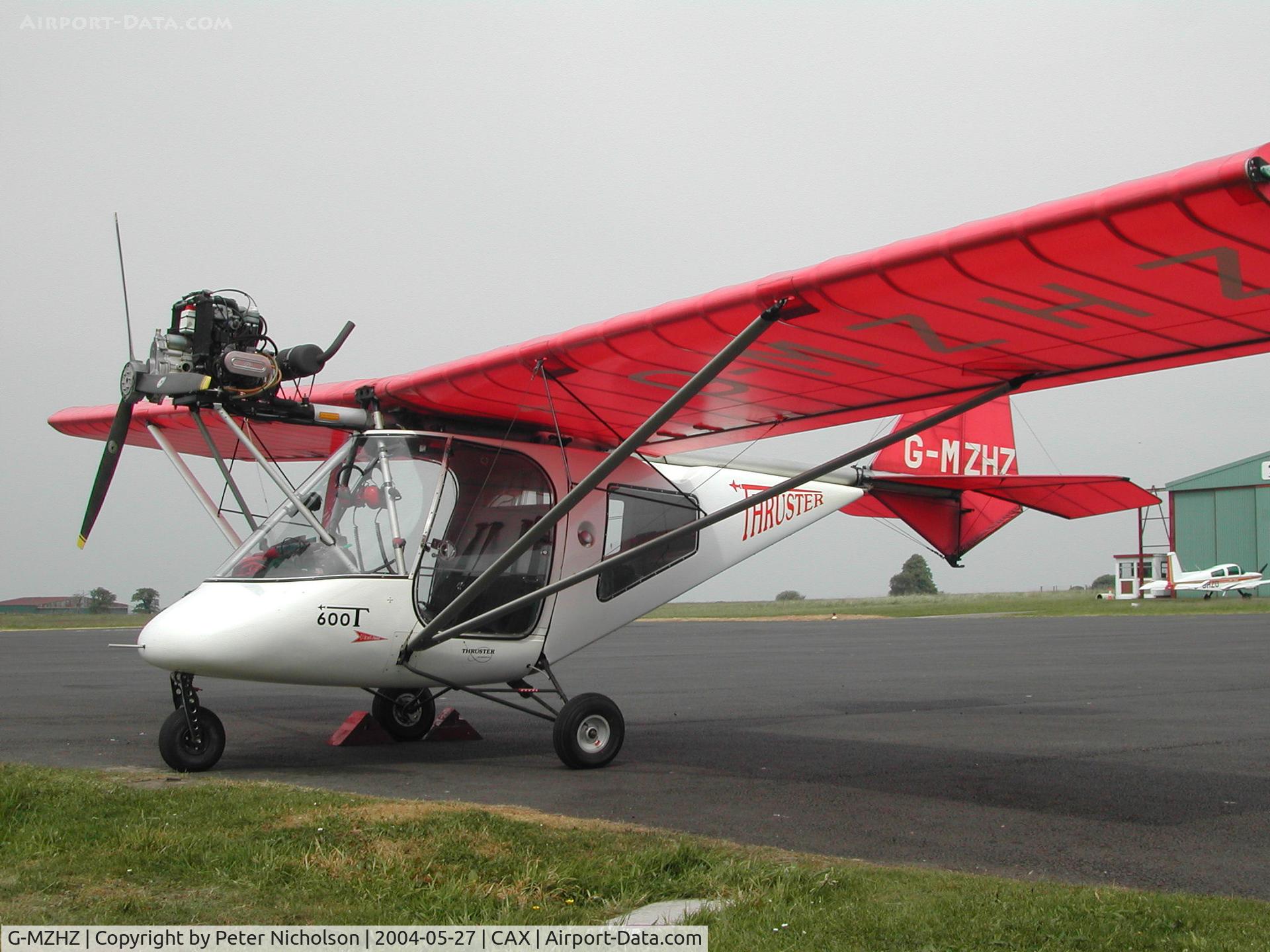 G-MZHZ, 1998 Thruster T600N C/N 9077-T600N-014, Anorher view of this Thruster T600N as seen at Carlisle Airport in May 2004.