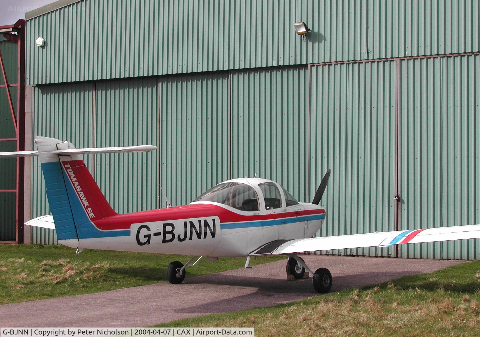 G-BJNN, 1980 Piper PA-38-112 Tomahawk Tomahawk C/N 38-80A0064, PA-38-112 Tomahawk resident at Carlisle Airport in April 2004.
