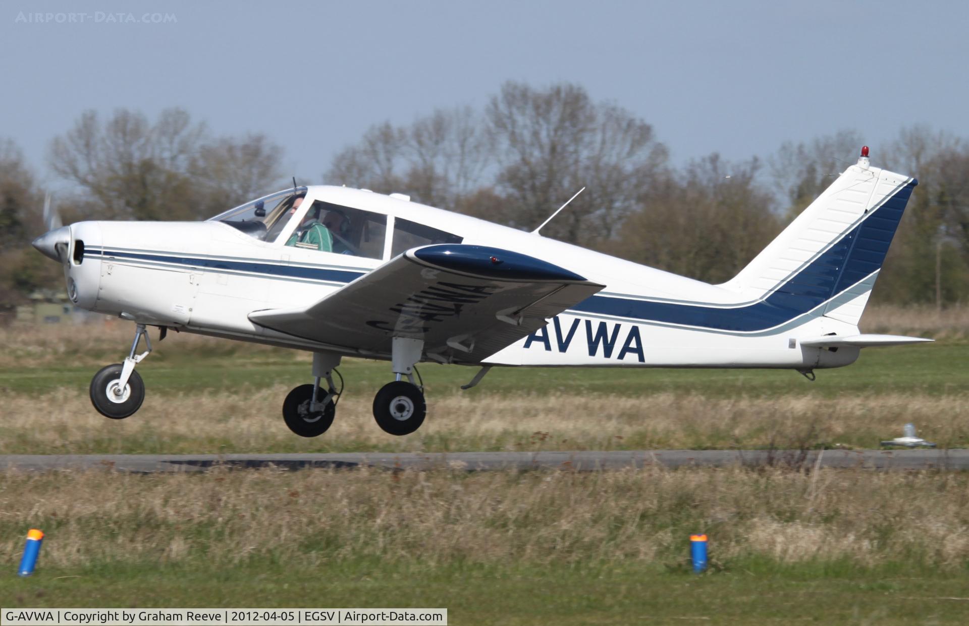 G-AVWA, 1967 Piper PA-28-140 Cherokee C/N 28-23660, Taking off.