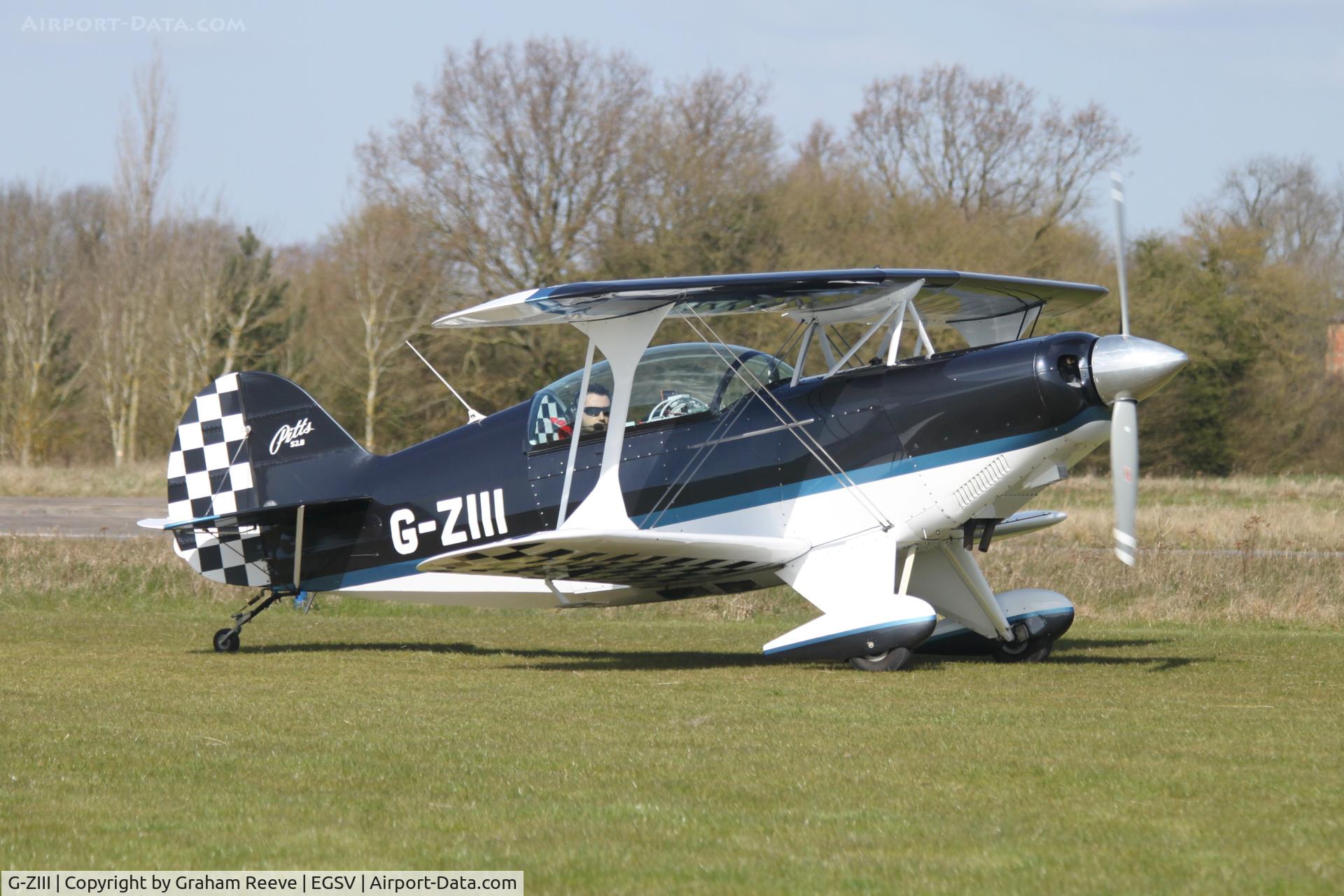 G-ZIII, 1988 Pitts S-2B Special C/N 5151, Just landed.
