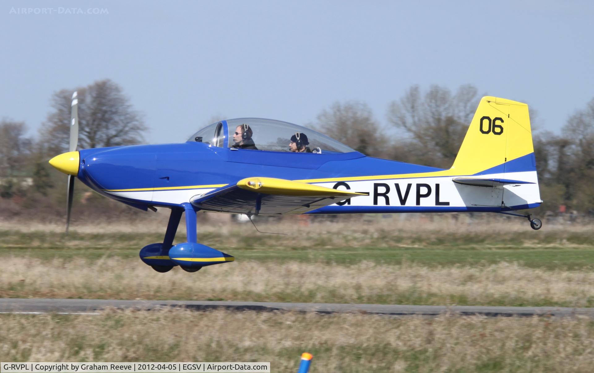 G-RVPL, 2006 Vans RV-8 C/N PFA 303-13885, Departing.