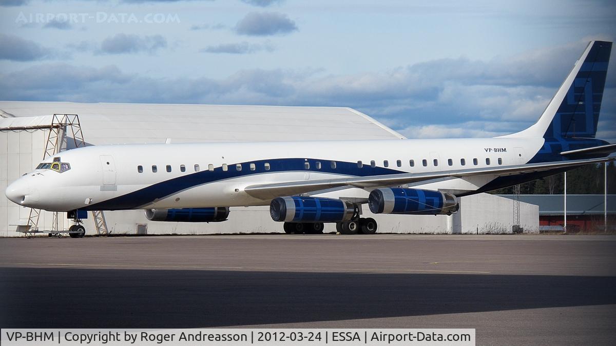 VP-BHM, 1969 Douglas DC-8-62 C/N 46111, Parked at ARN for a while now