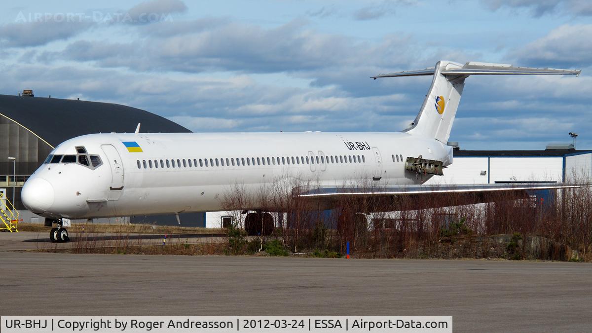 UR-BHJ, 1994 McDonnell Douglas MD-83 (DC-9-83) C/N 53184, Parked at ARN