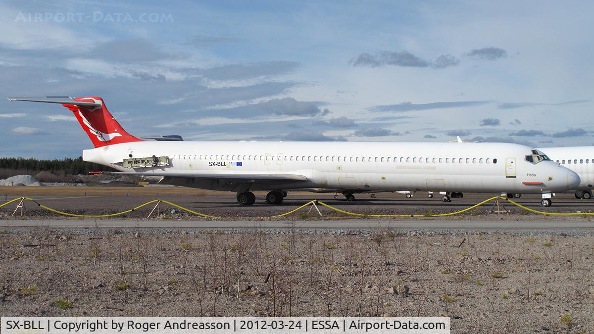 SX-BLL, 1991 McDonnell Douglas MD-83 (DC-9-83) C/N 49933, Parked at ARN