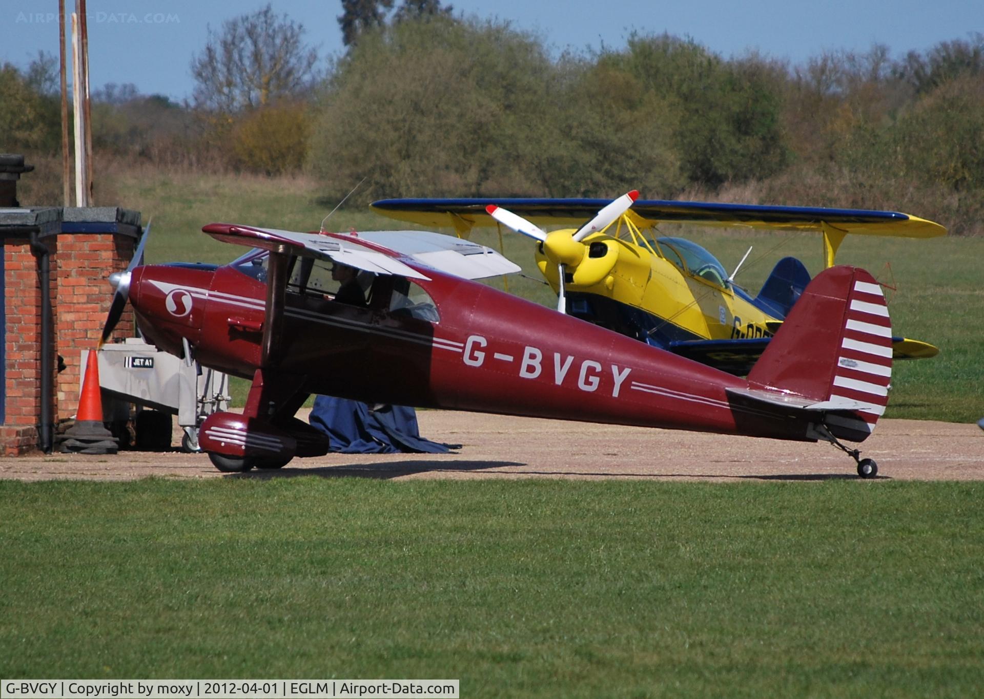 G-BVGY, 1947 Luscombe 8E Silvaire C/N 4754, Luscombe 8E Silvair Deluxe on the pumps at White Waltham