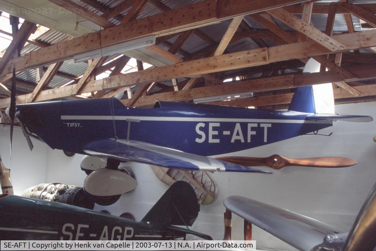 SE-AFT, Avions Fairey Tipsy S.2 C/N 30, Tipsy S2 SE-AFT displayed in Svedinos Bil- och Flygmuseum in Ugglarp, Sweden.