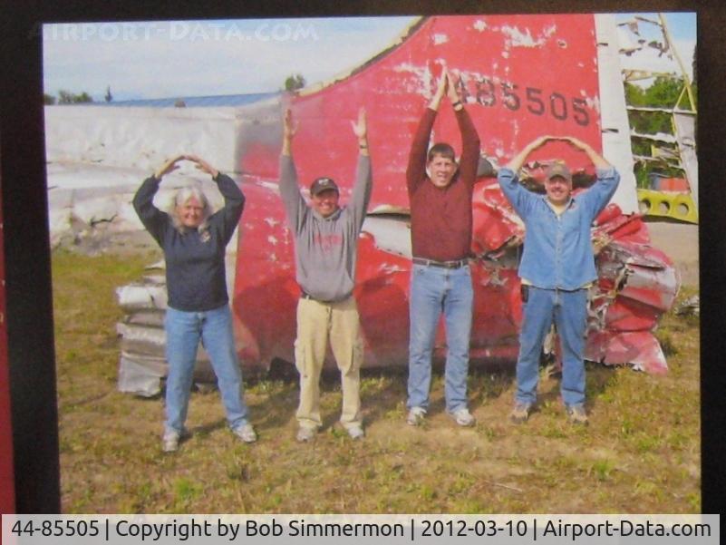 44-85505, 1944 Lockheed Vega B-17G C/N 8512 (?), Wreckage recovered at Talketna, AK and transported to Urbana, Ohio to be used in restoration of 44-85813 by Champaign Aviation Museum.