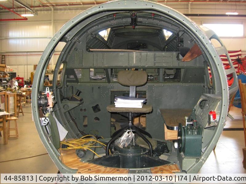 44-85813, 1944 Boeing B-17G Flying Fortress C/N 8722, Bombardier seat in place