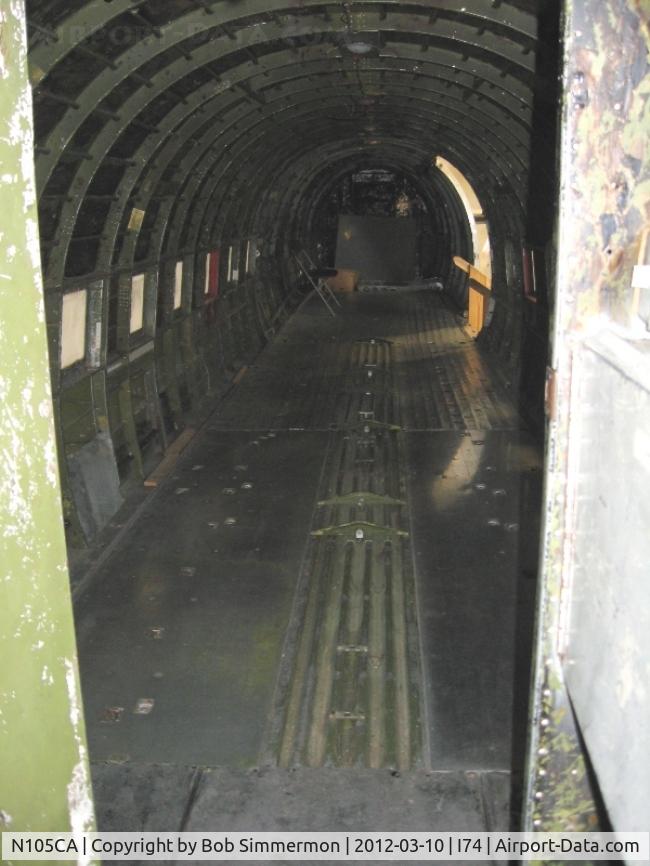 N105CA, 1944 Douglas DC3C-S4C4G (C-47B) C/N 14275, Looking rearward from the cockpit