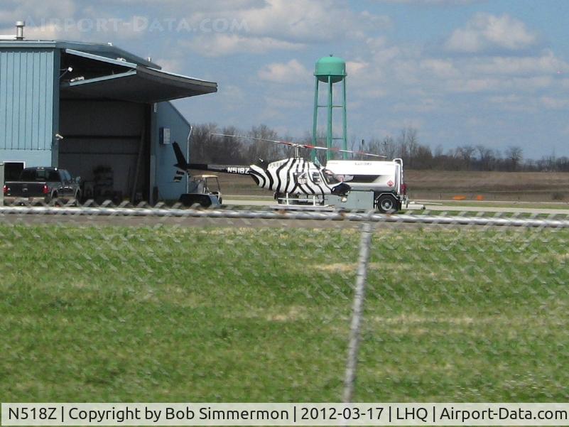 N518Z, 1987 Bell 206B C/N 3991, On the ramp at Lancaster, Ohio