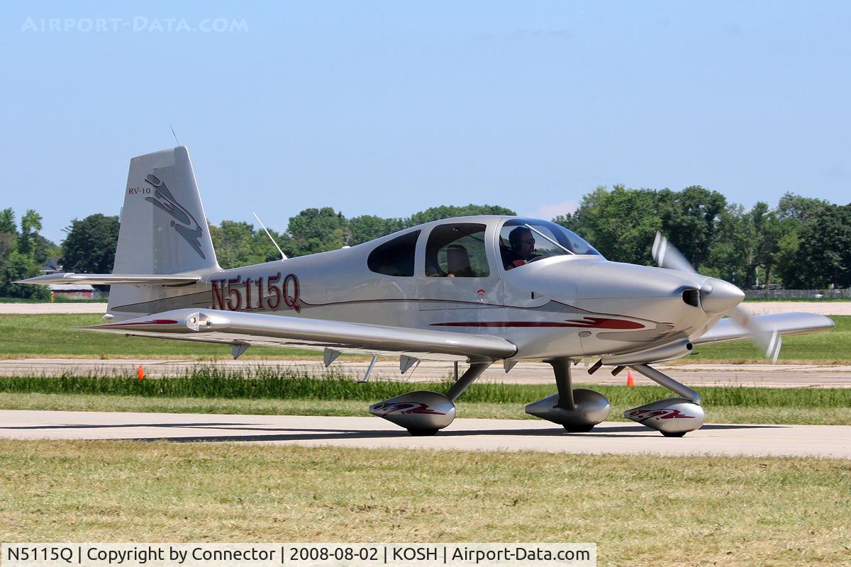 N5115Q, Vans RV-10 C/N 40487, EAA Airventure 2008.