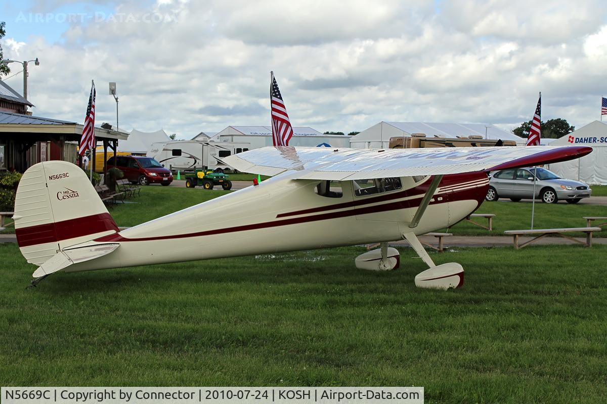 N5669C, 1950 Cessna 140A C/N 15625, EAA Airventure 2010.