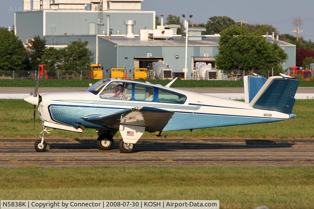N5838K, 1965 Beech S35 Bonanza C/N D-7838, EAA Airventure 2008.