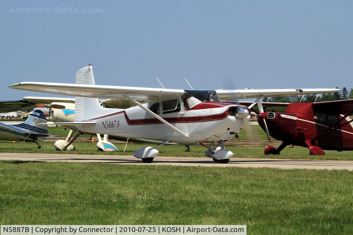 N5887B, 1956 Cessna 182A Skylane C/N 33887, EAA Airventure 2010. Just married!