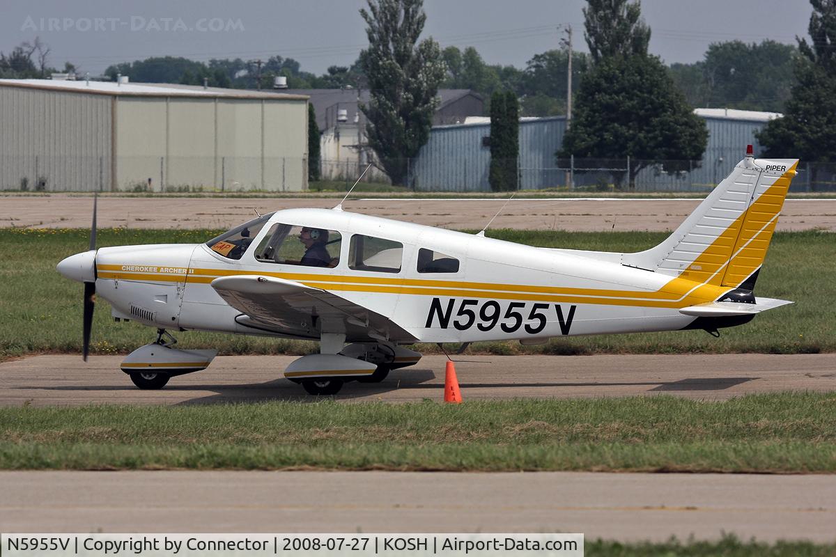 N5955V, 1977 Piper PA-28-181 Archer C/N 28-7790516, EAA Airventure 2008.