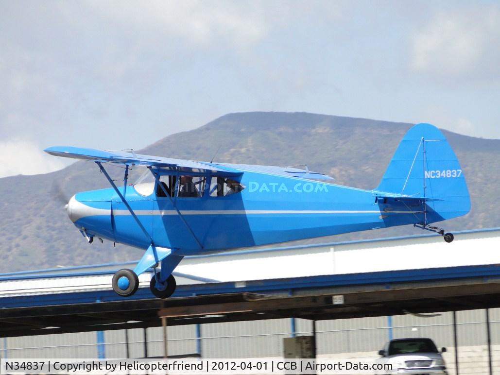 N34837, 1941 Porterfield 75C C/N 1657, Lifting off and headed westbound