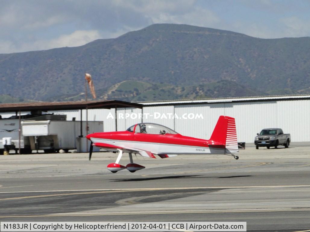 N183JR, Vans RV-8 C/N 80110, Getting ready to touch down