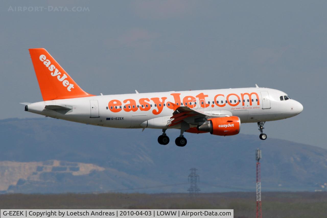 G-EZEK, 2004 Airbus A319-111 C/N 2224, EasyJet