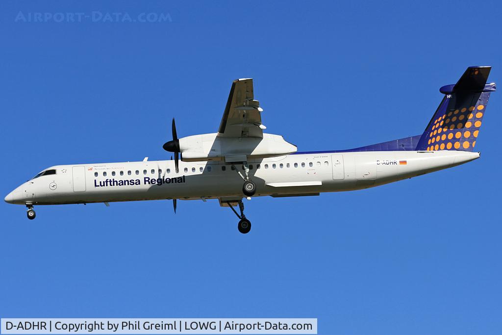 D-ADHR, 2001 De Havilland Canada DHC-8-402Q Dash 8 C/N 4041, Taken at GRZ.