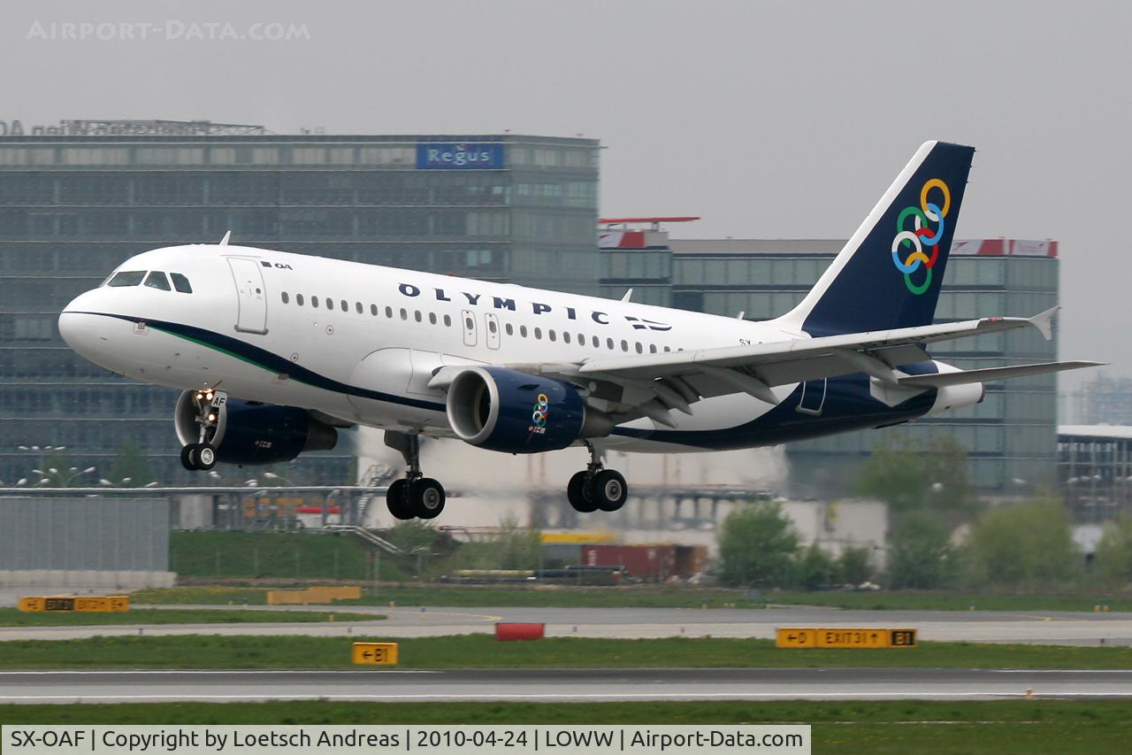 SX-OAF, 2009 Airbus A319-112 C/N 3895, Olympic