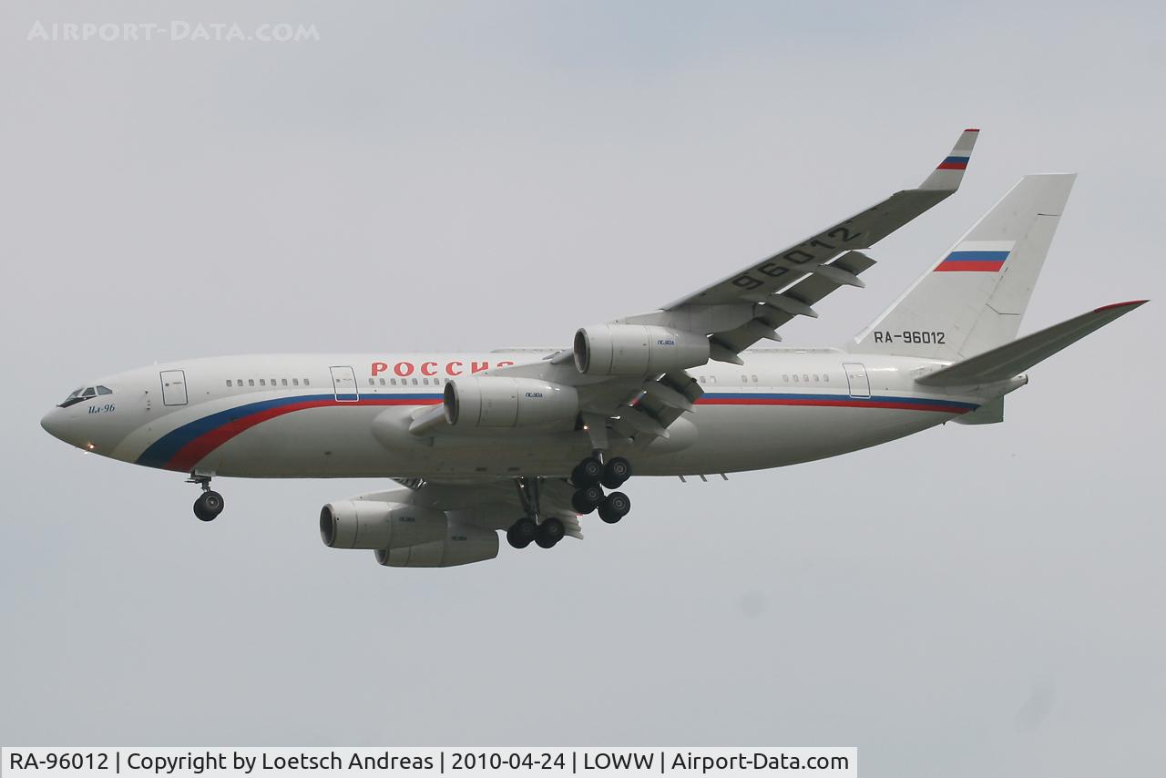 RA-96012, 1994 Ilyushin Il-96-300 C/N 74393201009, Russia State Transport Company