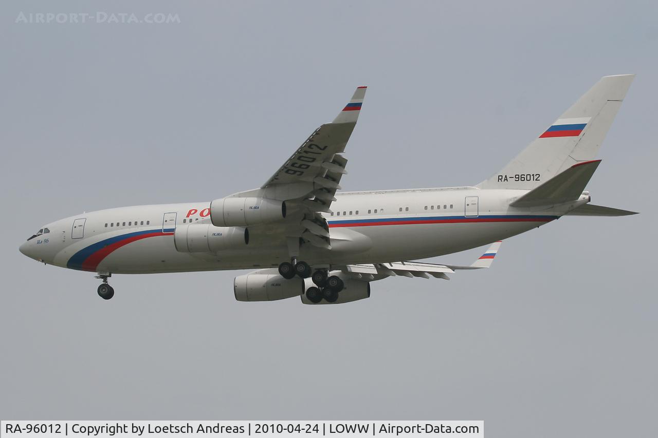 RA-96012, 1994 Ilyushin Il-96-300 C/N 74393201009, Russia State Transport Company
