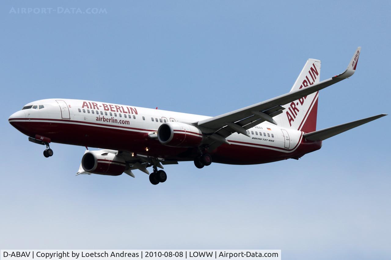 D-ABAV, 1999 Boeing 737-86J C/N 30498, Air Berlin