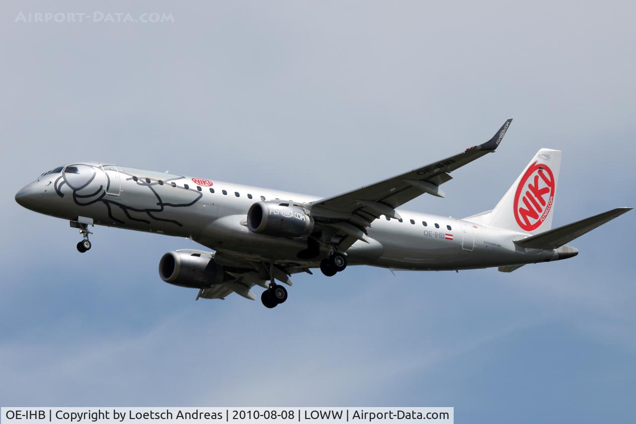 OE-IHB, 2009 Embraer 190LR (ERJ-190-100LR) C/N 19000294, c/n.19000294 Fly Niki named 