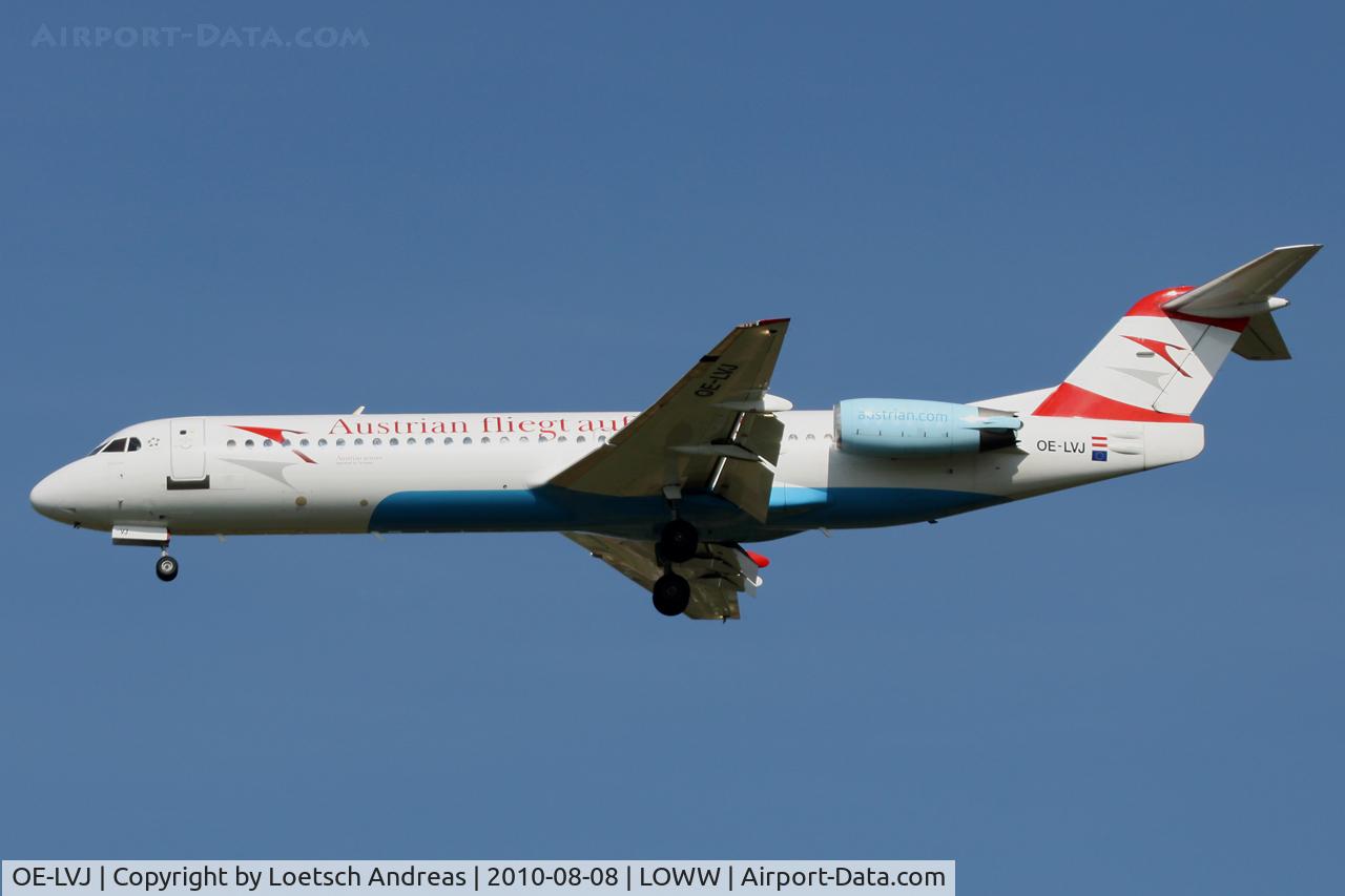 OE-LVJ, 1991 Fokker 100 (F-28-0100) C/N 11359, Austrian
