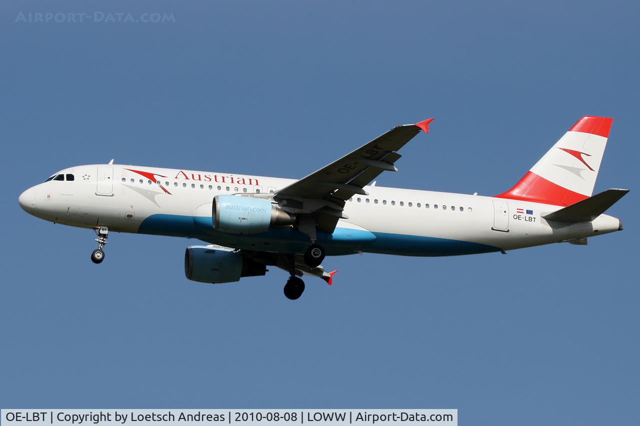 OE-LBT, 2000 Airbus A320-214 C/N 1387, Austrian