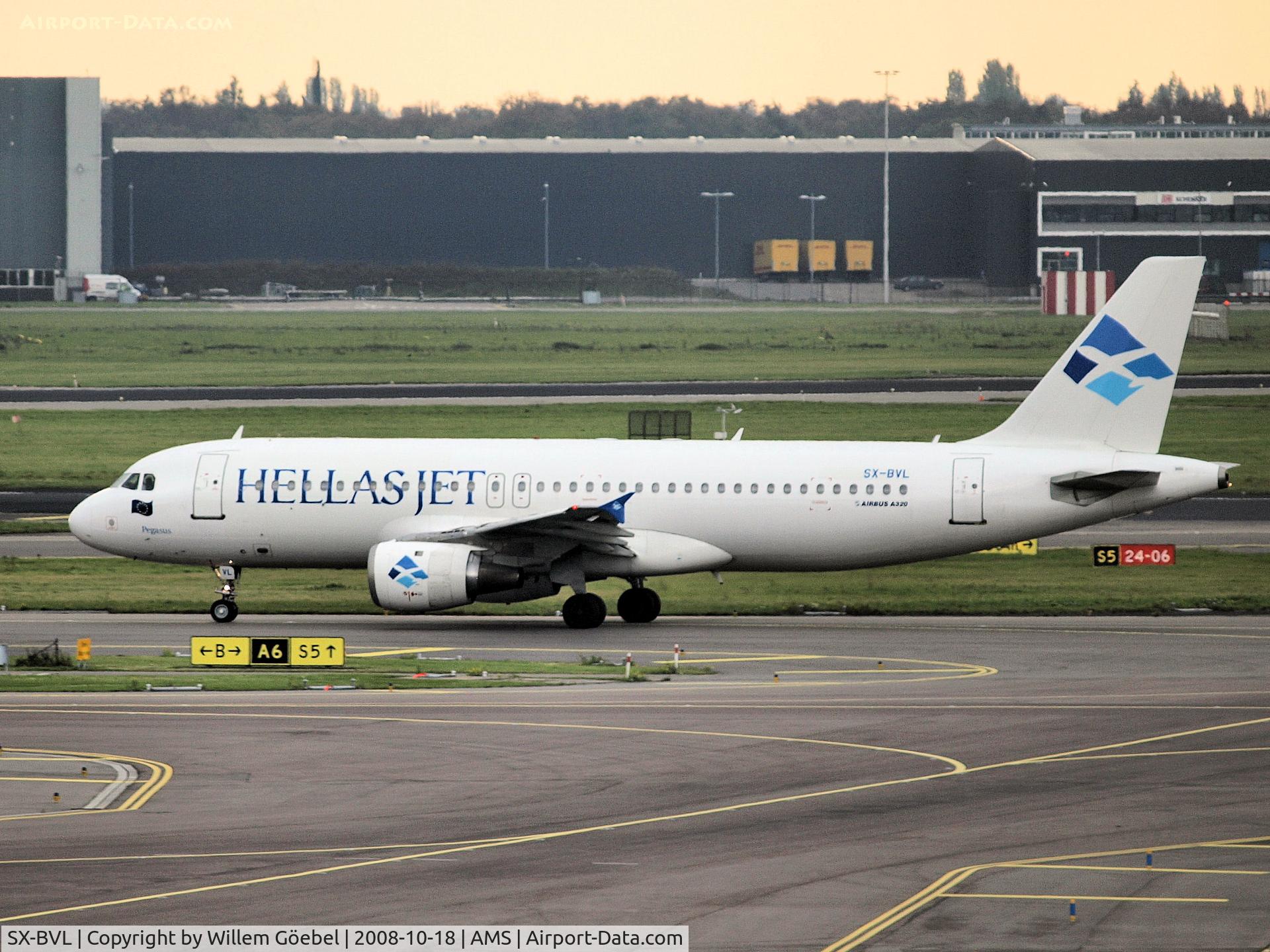 SX-BVL, 1989 Airbus A320-212 C/N 87, Taxi to runway 24 of Schiphol Airport